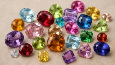 photo of colorful affordable gemstones together