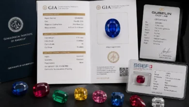 photo of fine certified gemstones