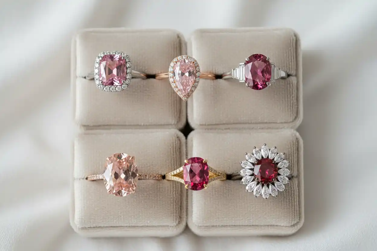 pink gemstones for engagement rings