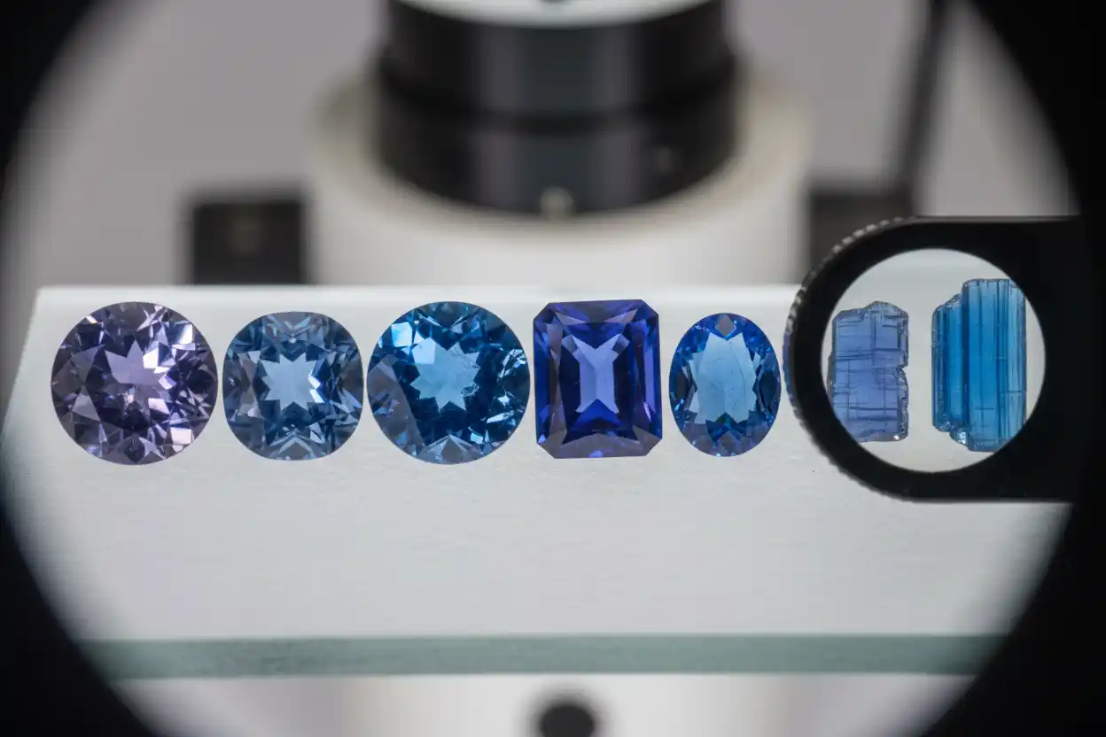 real vs fake Tanzanite