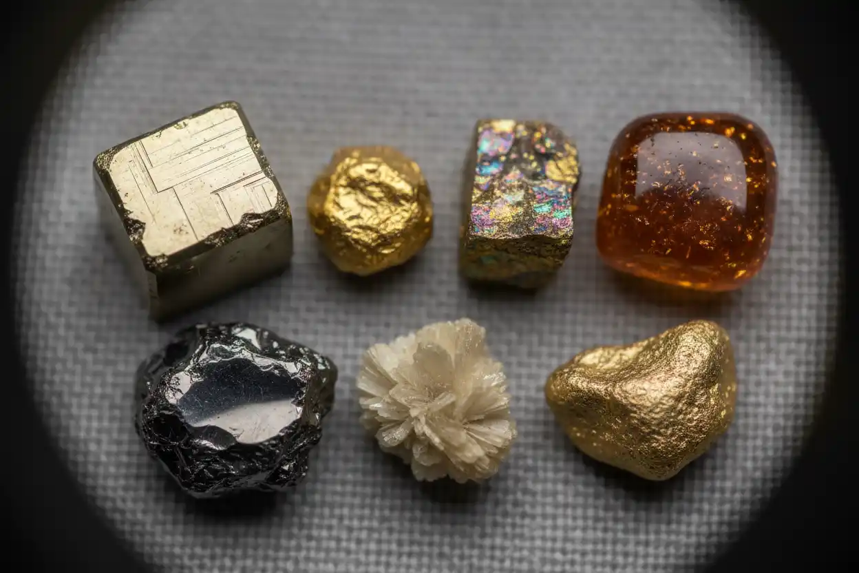 real vs fake pyrite