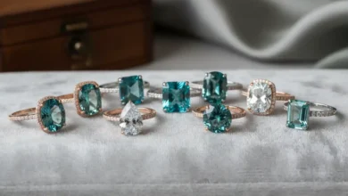 teal gemstones for engagement rings