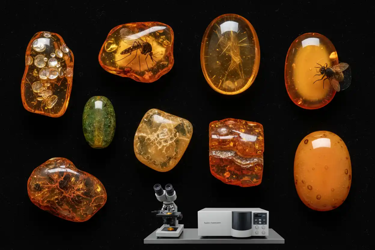 treated or synthetic Amber