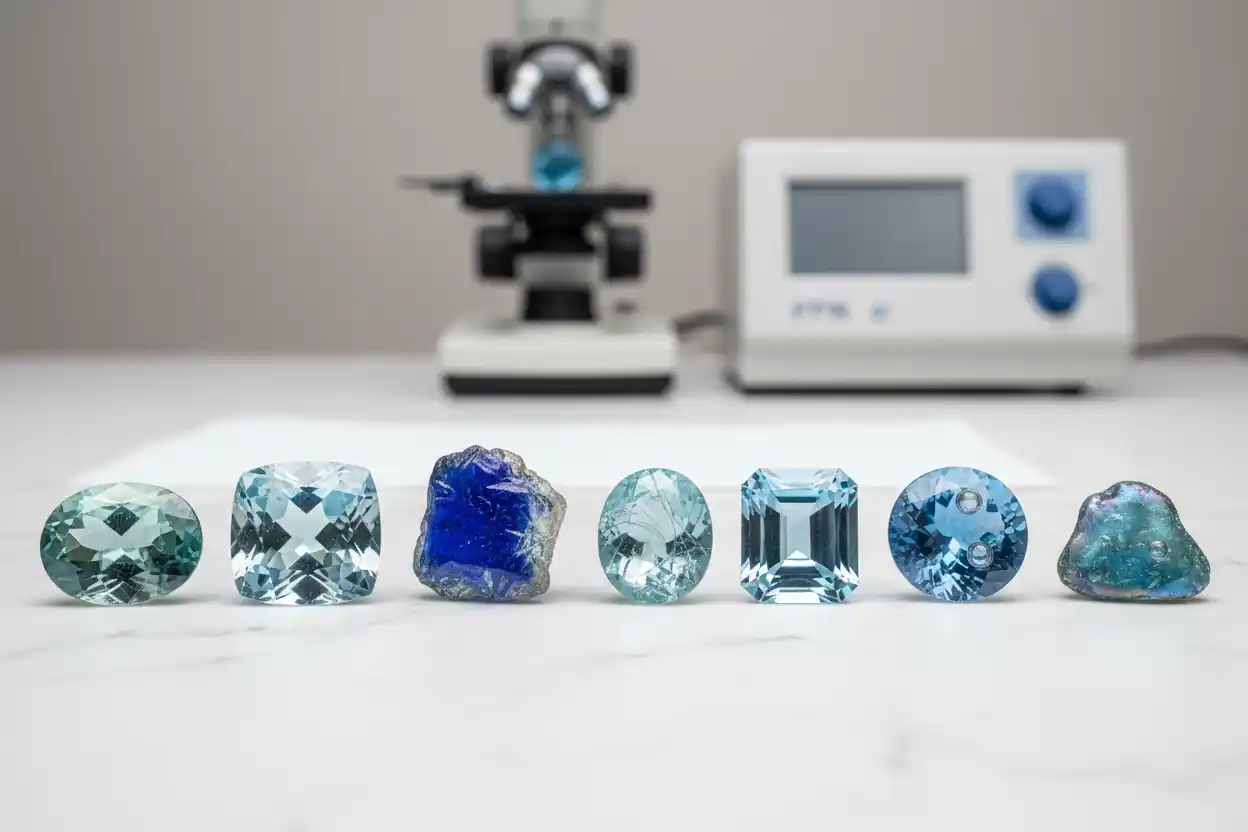 treated or synthetic Aquamarine