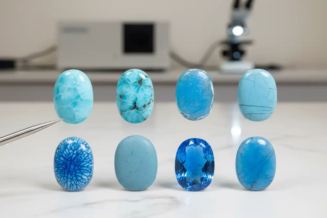 treated or synthetic Larimar