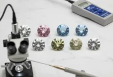 treated or synthetic Moissanite