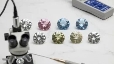 treated or synthetic Moissanite