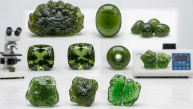 treated or synthetic Moldavite