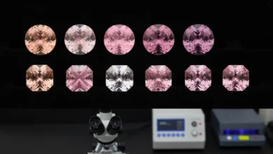 treated or synthetic Morganite