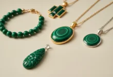 Malachite necklaces