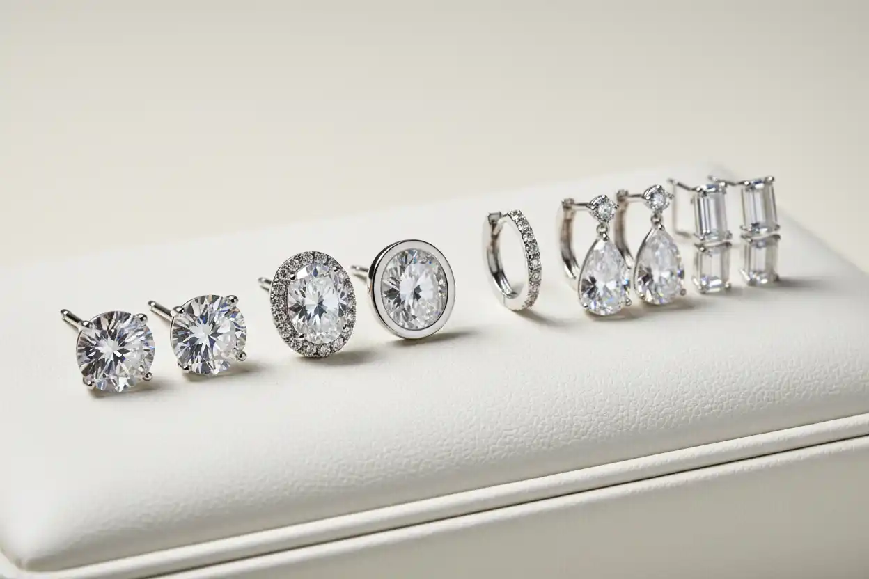 Moissanite earrings