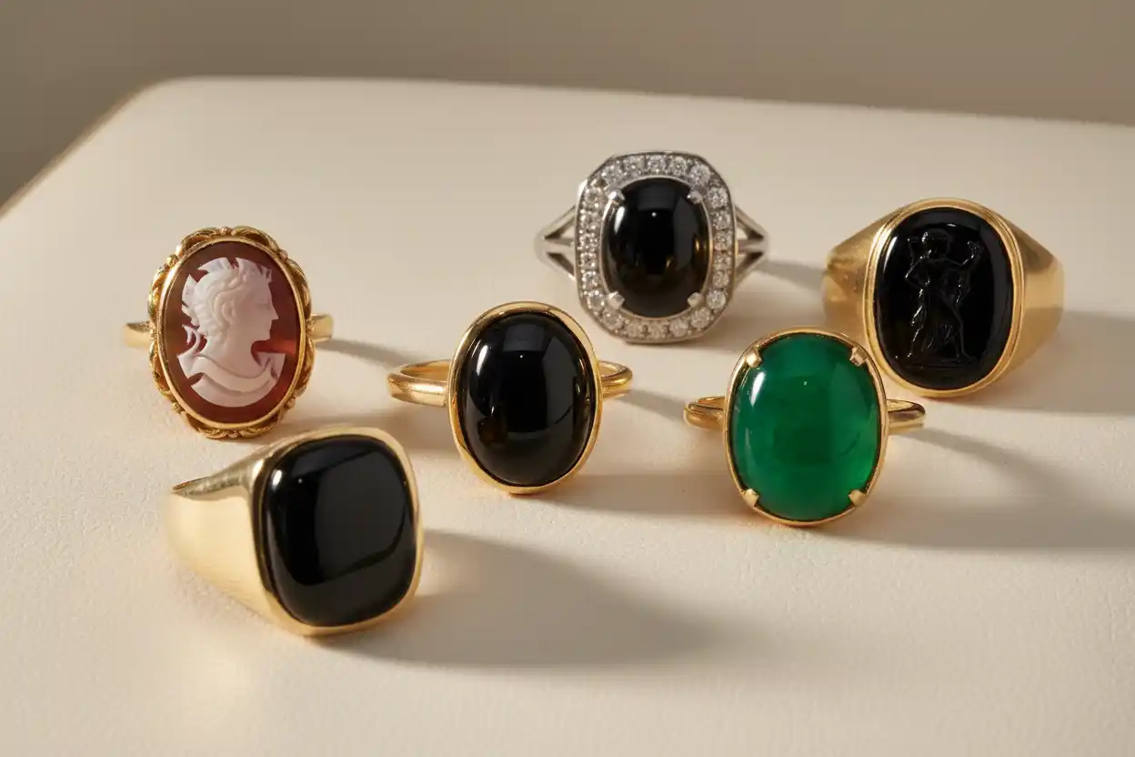 Onyx rings