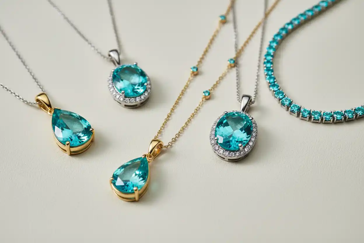 Paraiba tourmaline necklace