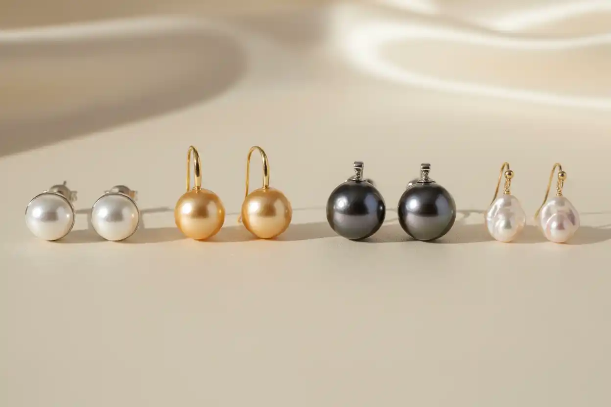 Pearl earrings