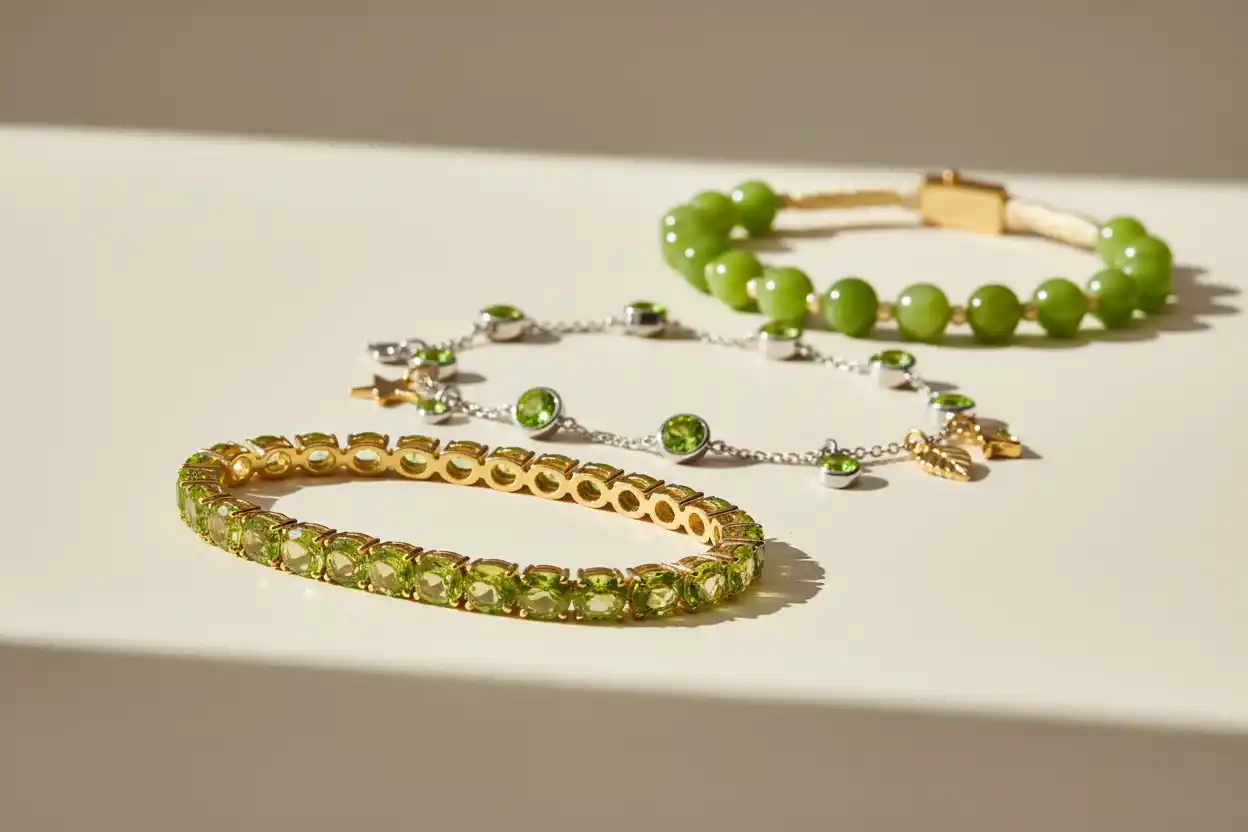 Peridot bracelets
