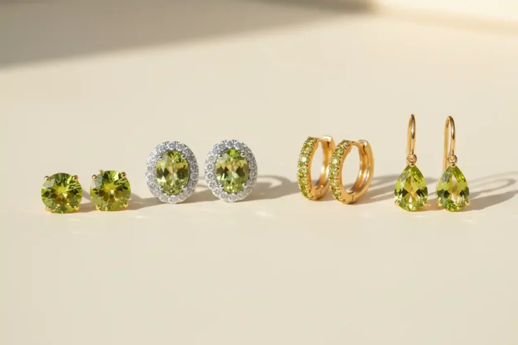 Peridot earrings