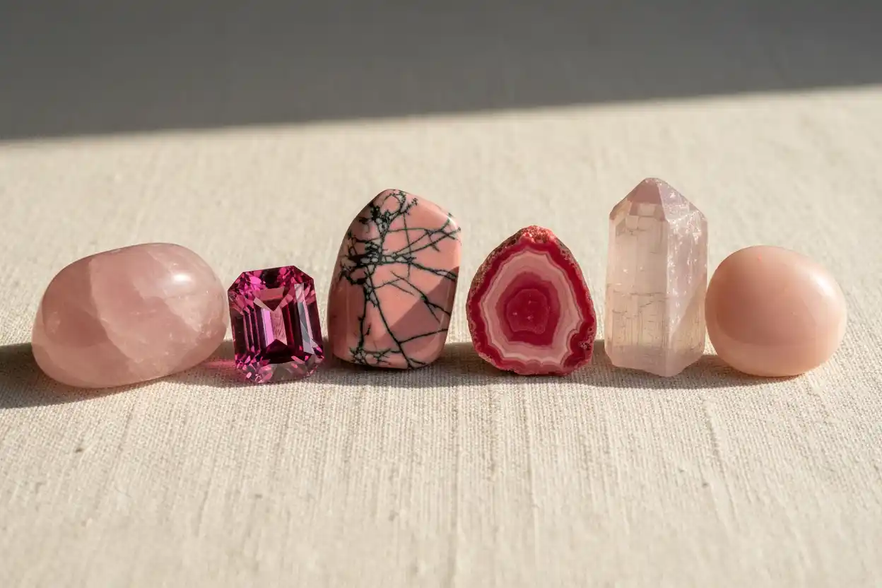 Pink crystals