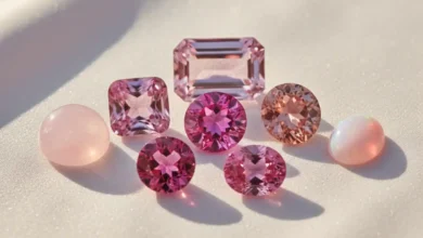 Pink gemstones