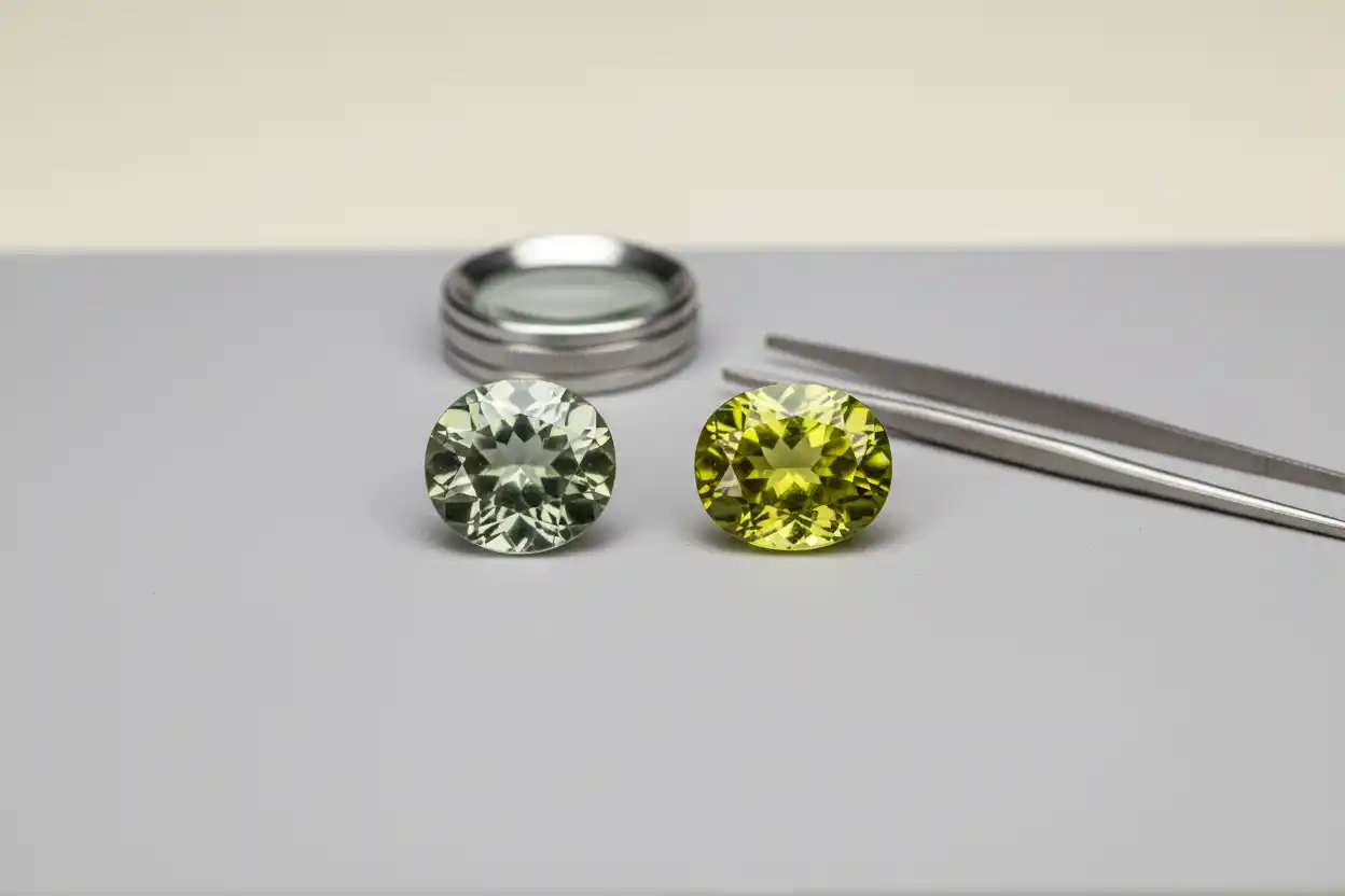 Prasiolite vs peridot