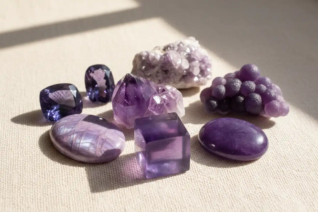 Purple crystals