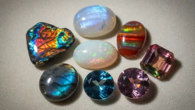 Rainbow gemstones