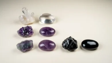 Raw vs polished crystals