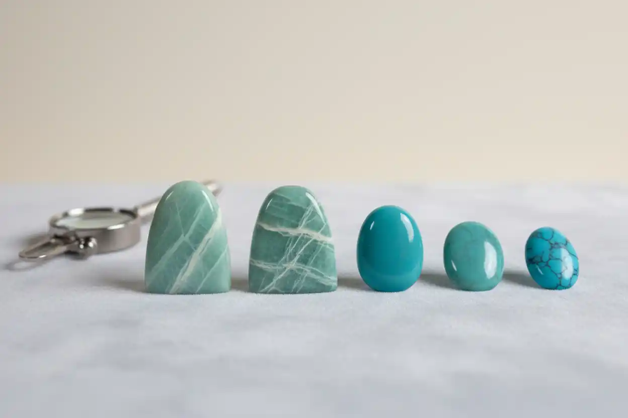 Real vs fake amazonite