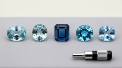 Real vs fake aquamarine