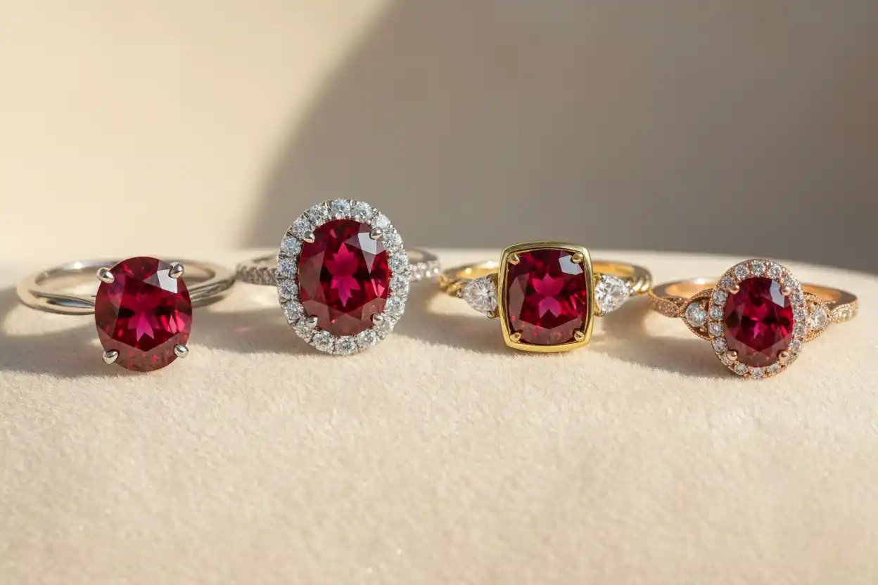 Ruby engagement ring