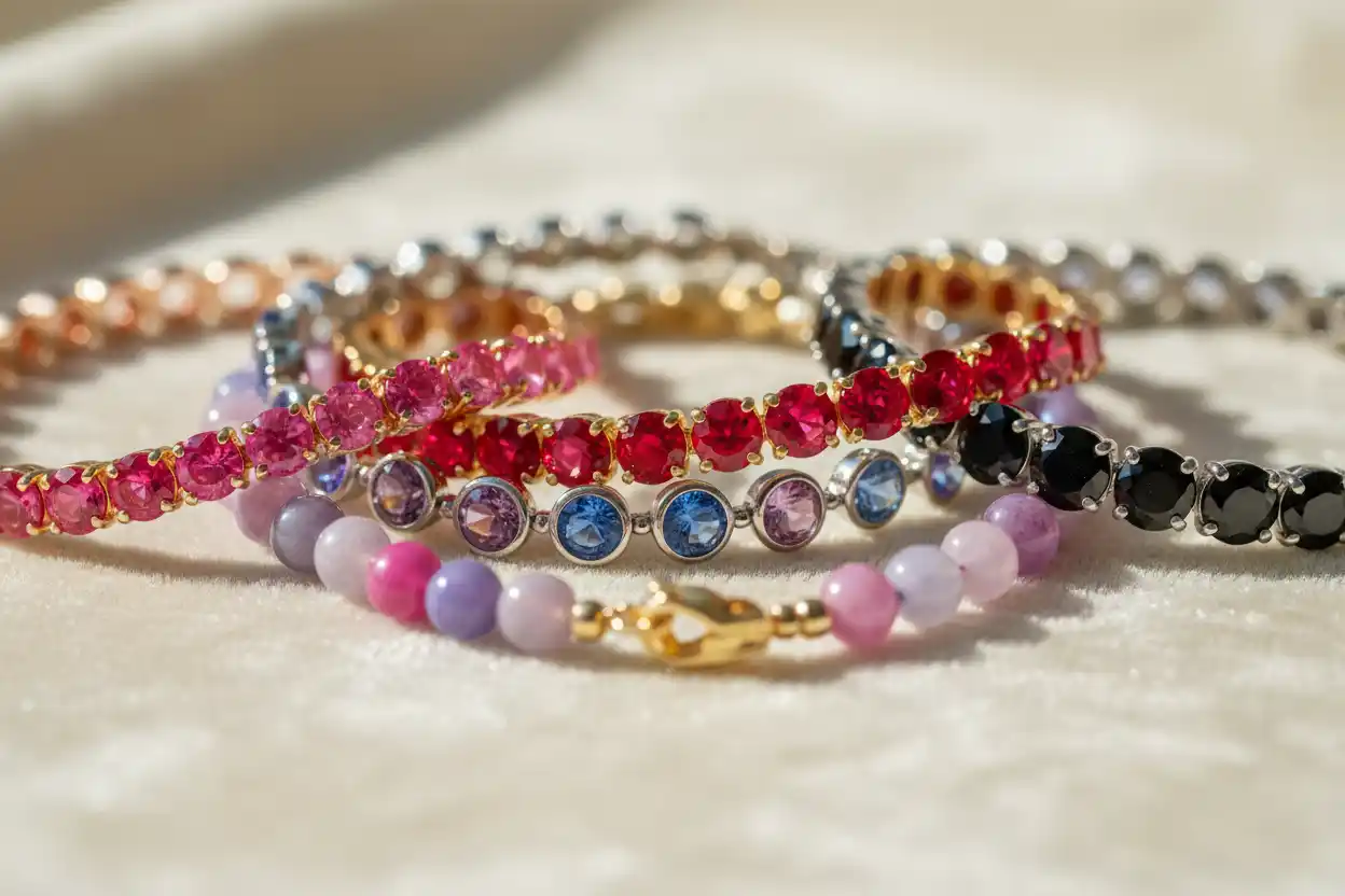 Spinel bracelets