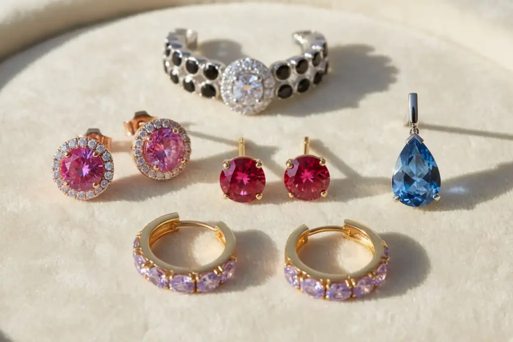 Spinel earrings