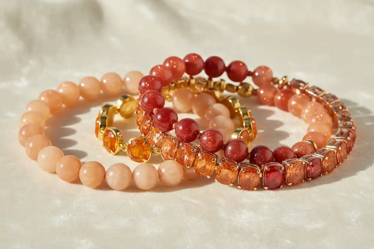 Sunstone bracelets