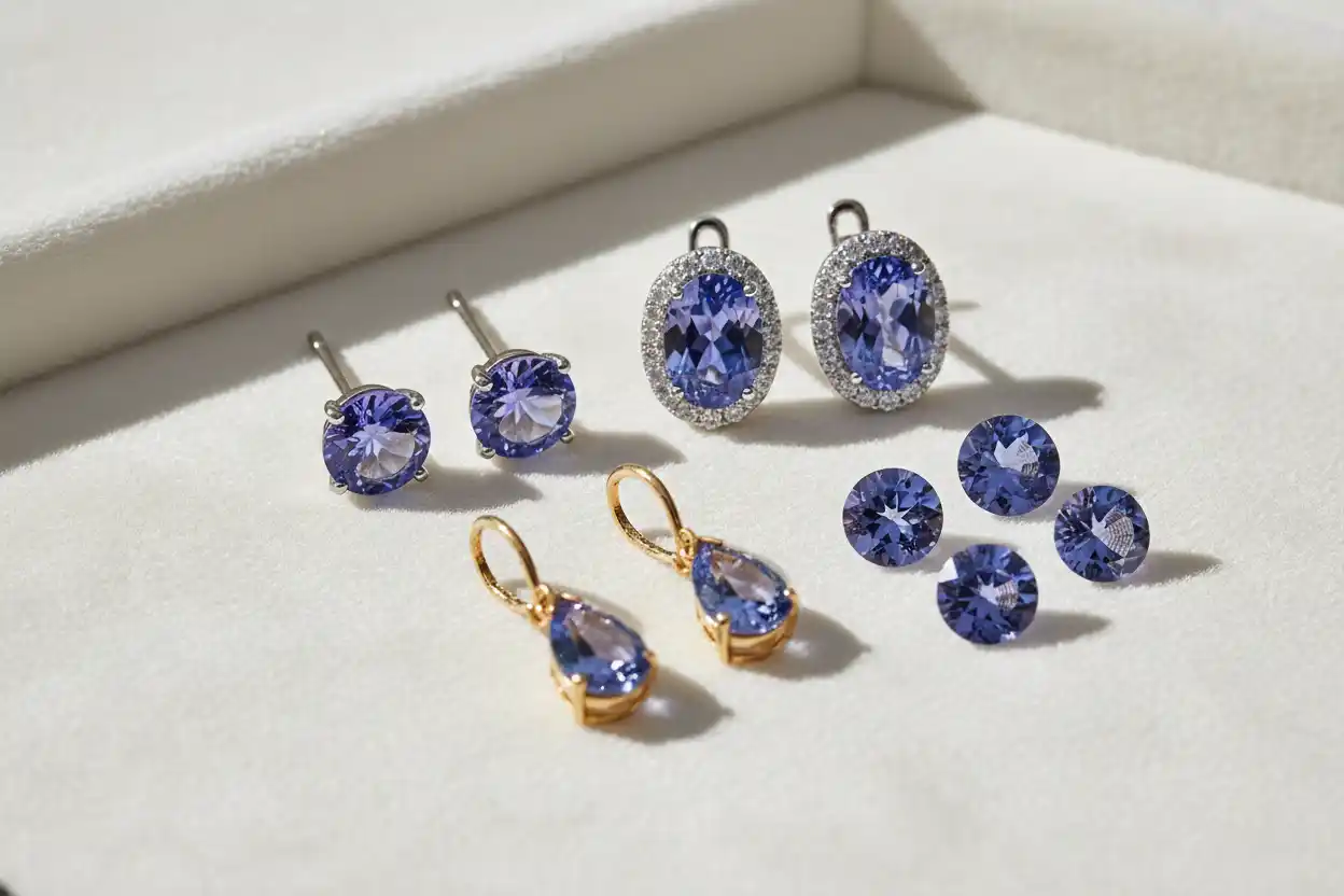 Tanzanite earrings