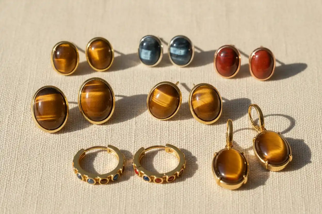 Tiger’s Eye earrings
