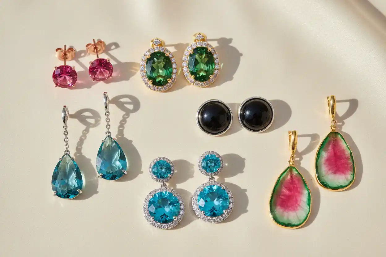 Tourmaline earrings