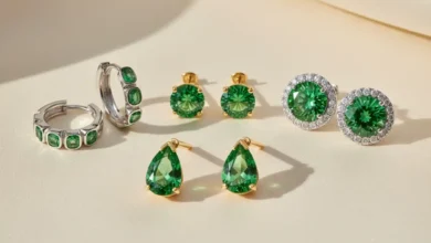 Tsavorite earrings