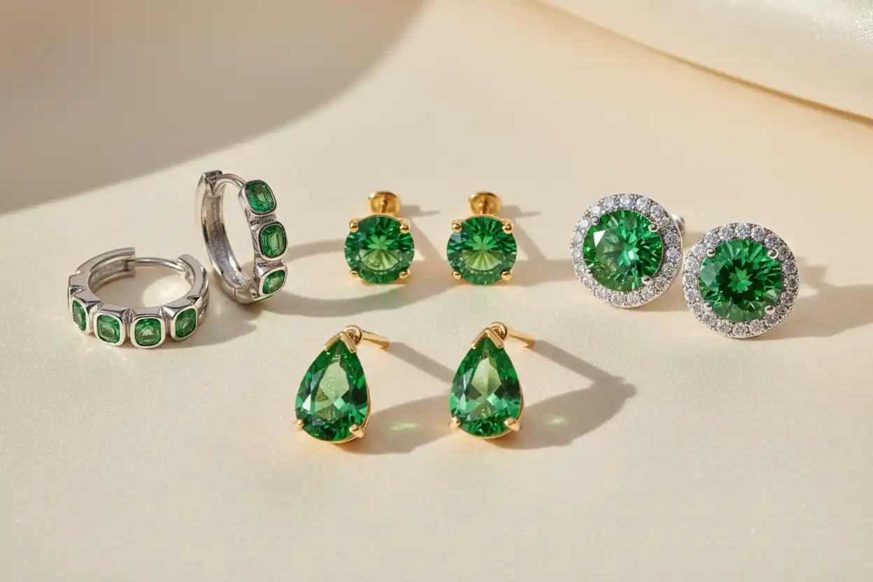 Tsavorite earrings
