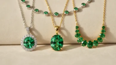 Tsavorite necklace