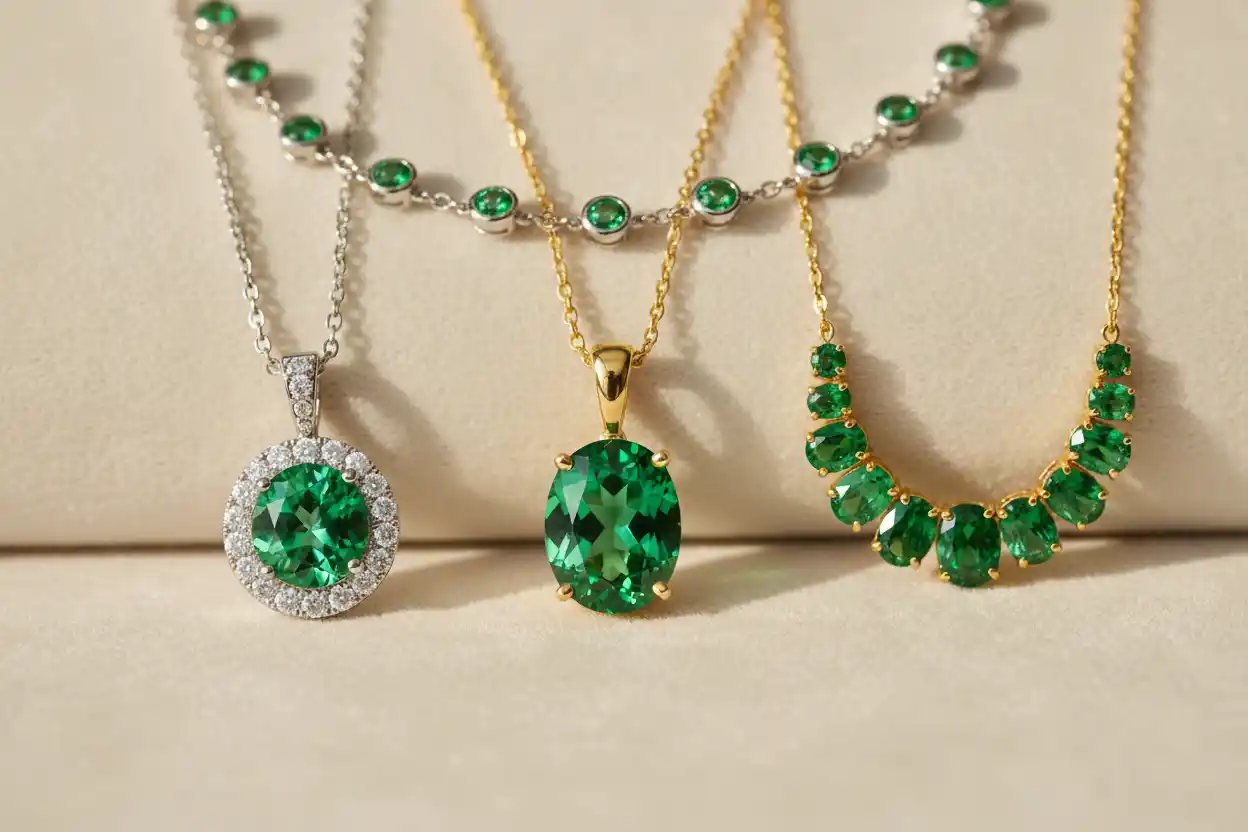 Tsavorite necklace