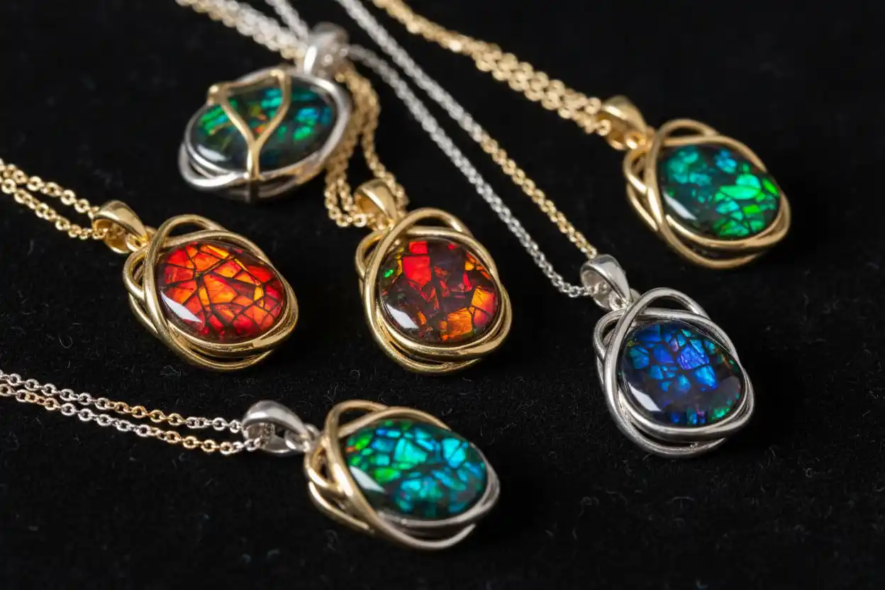 ammolite necklace