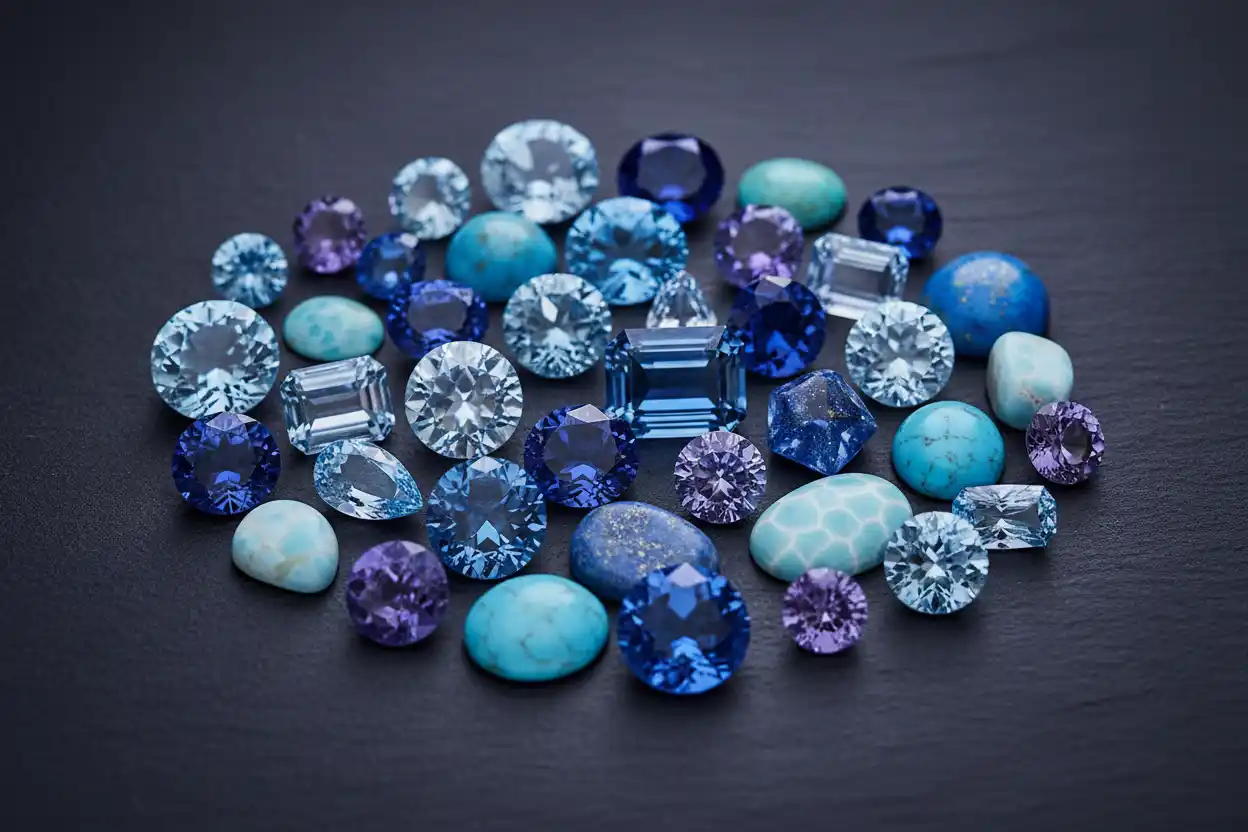 blue gemstones