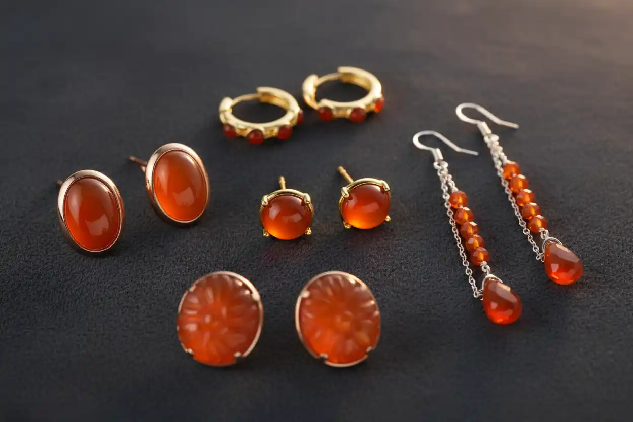 carnelian earrings