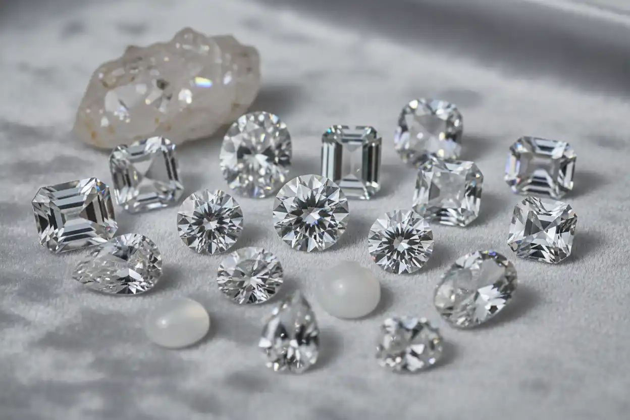 clear gemstones
