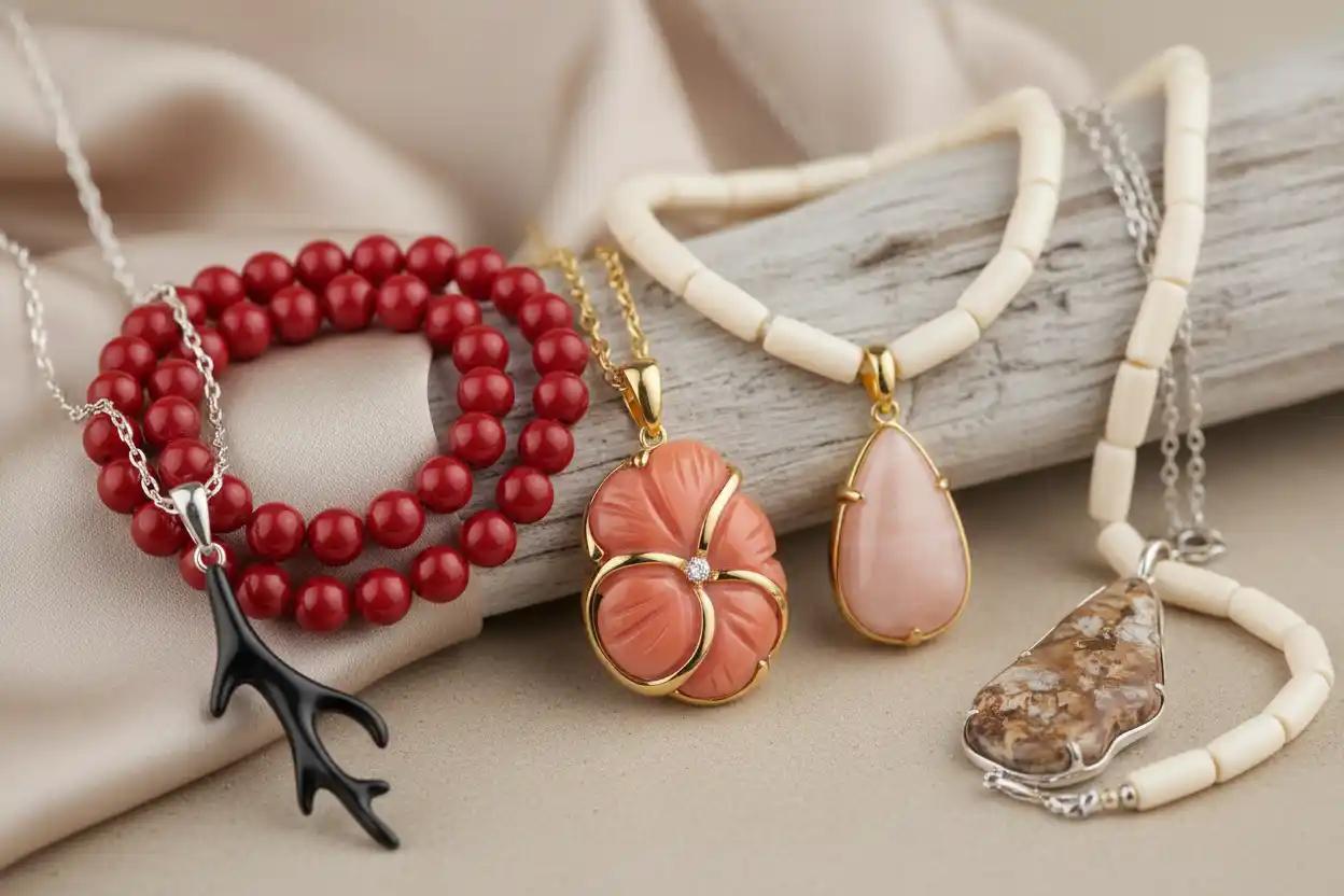 coral necklace
