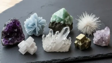 crystal clusters