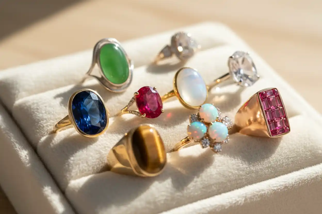 crystal rings