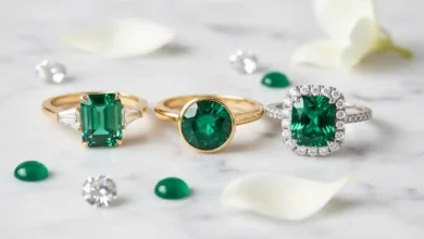 emerald engagement ring