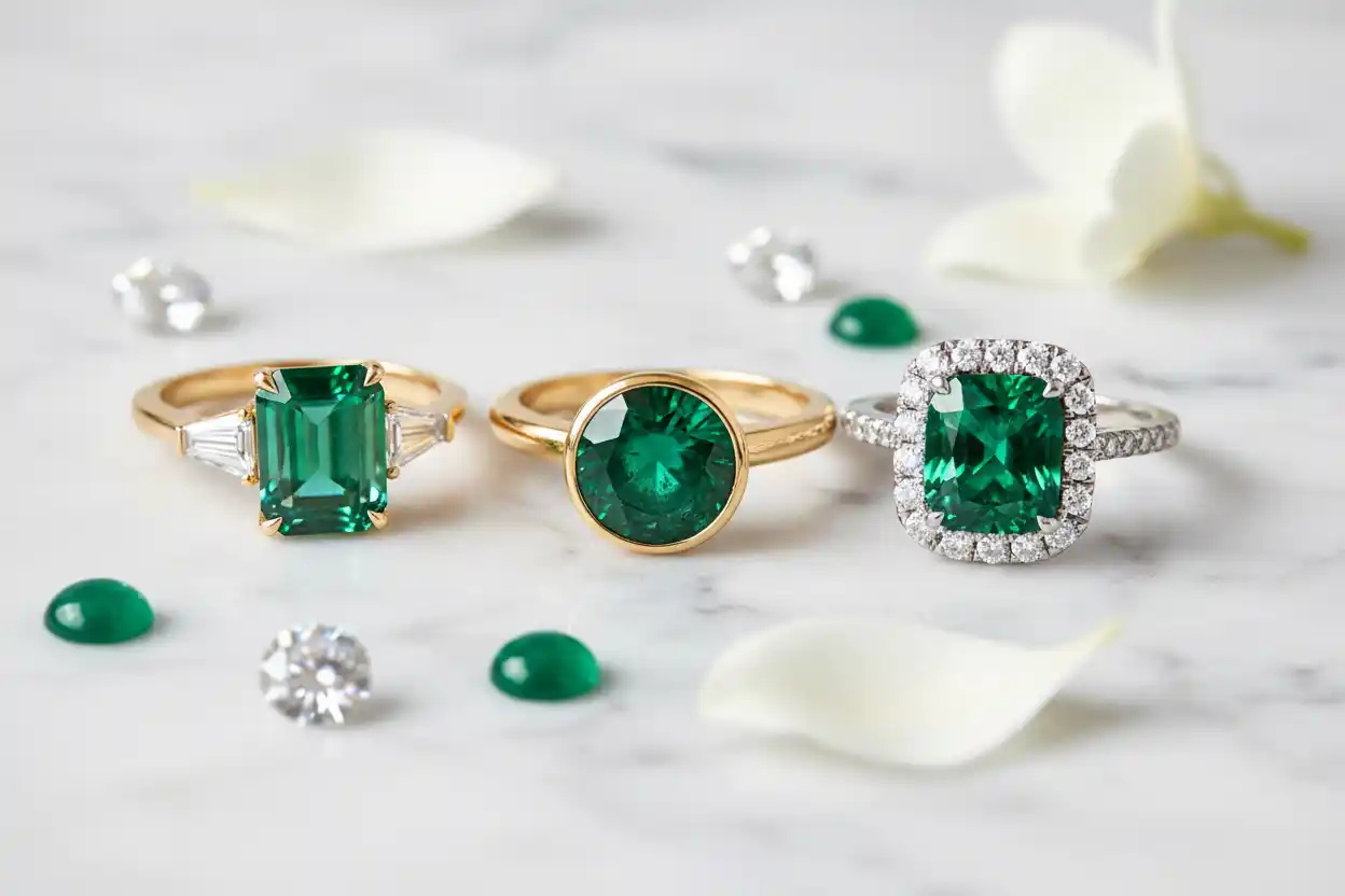 emerald engagement ring