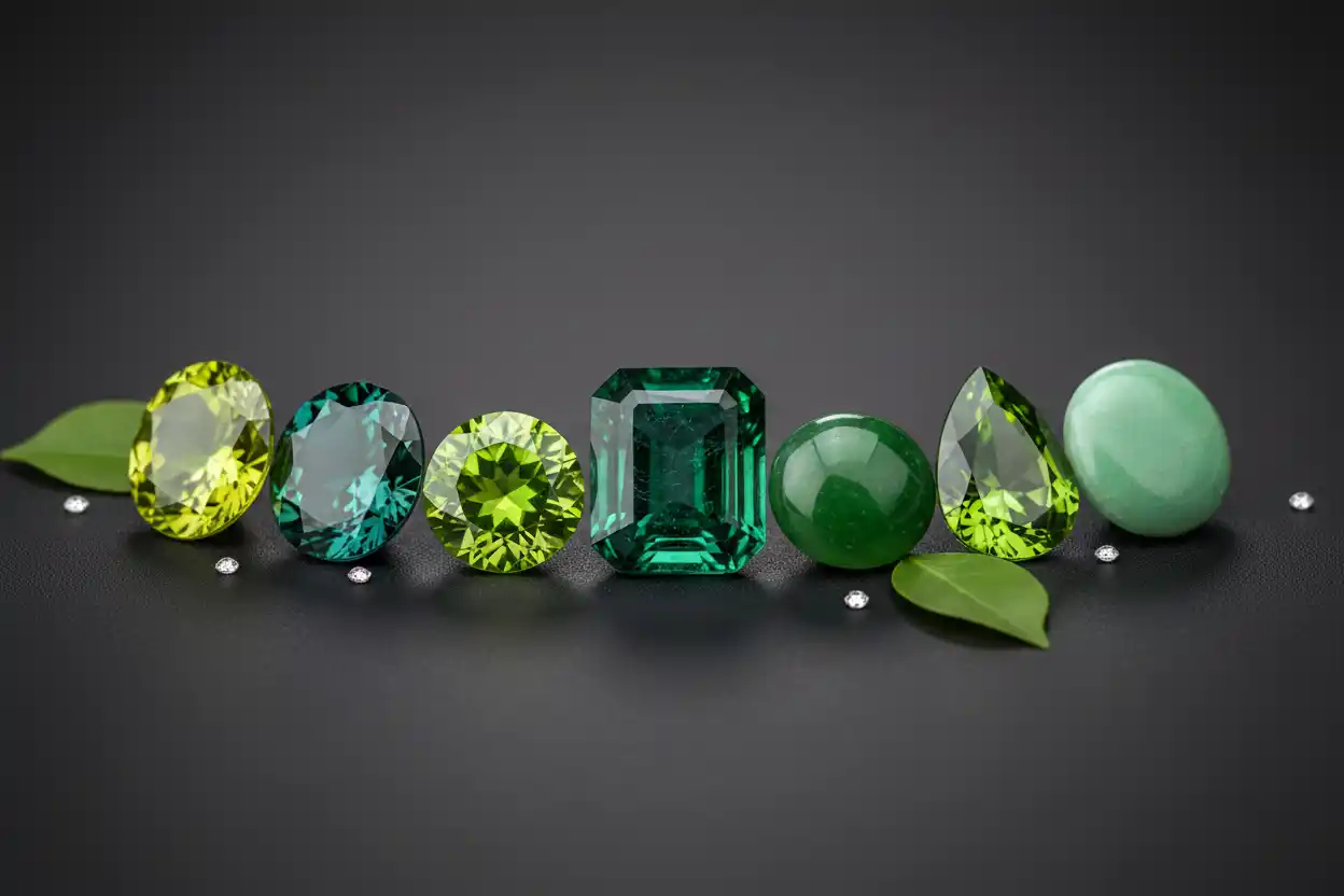 green gemstones