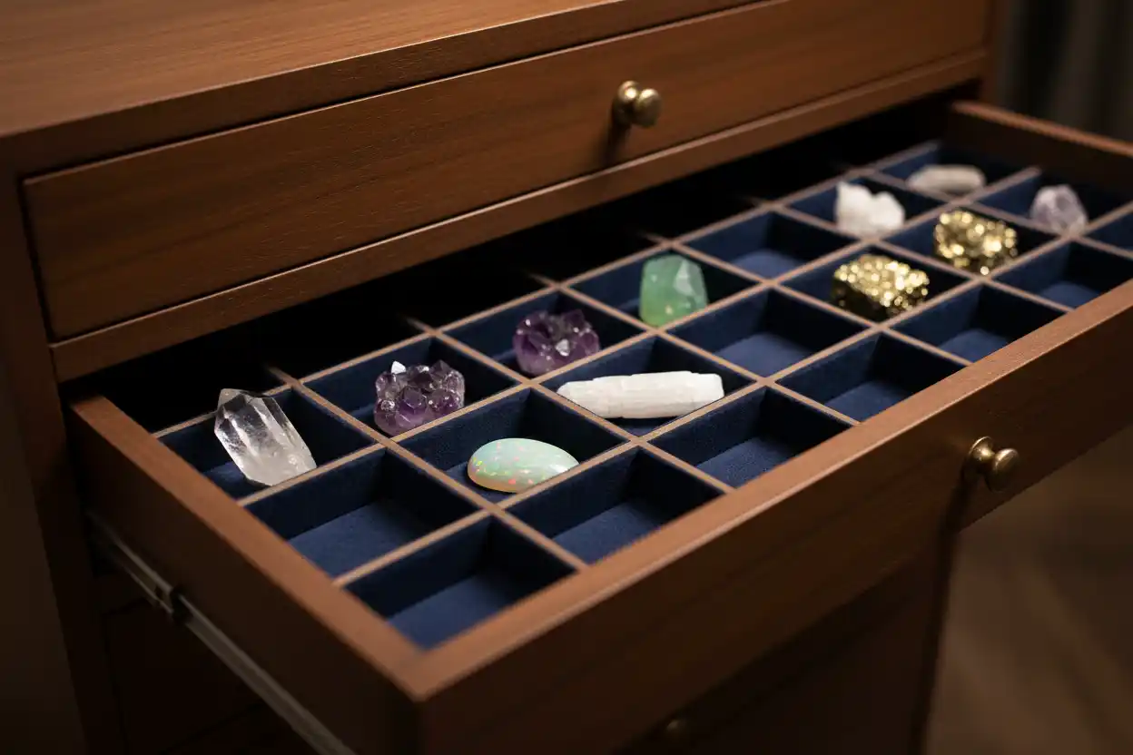 how to store crystals safely